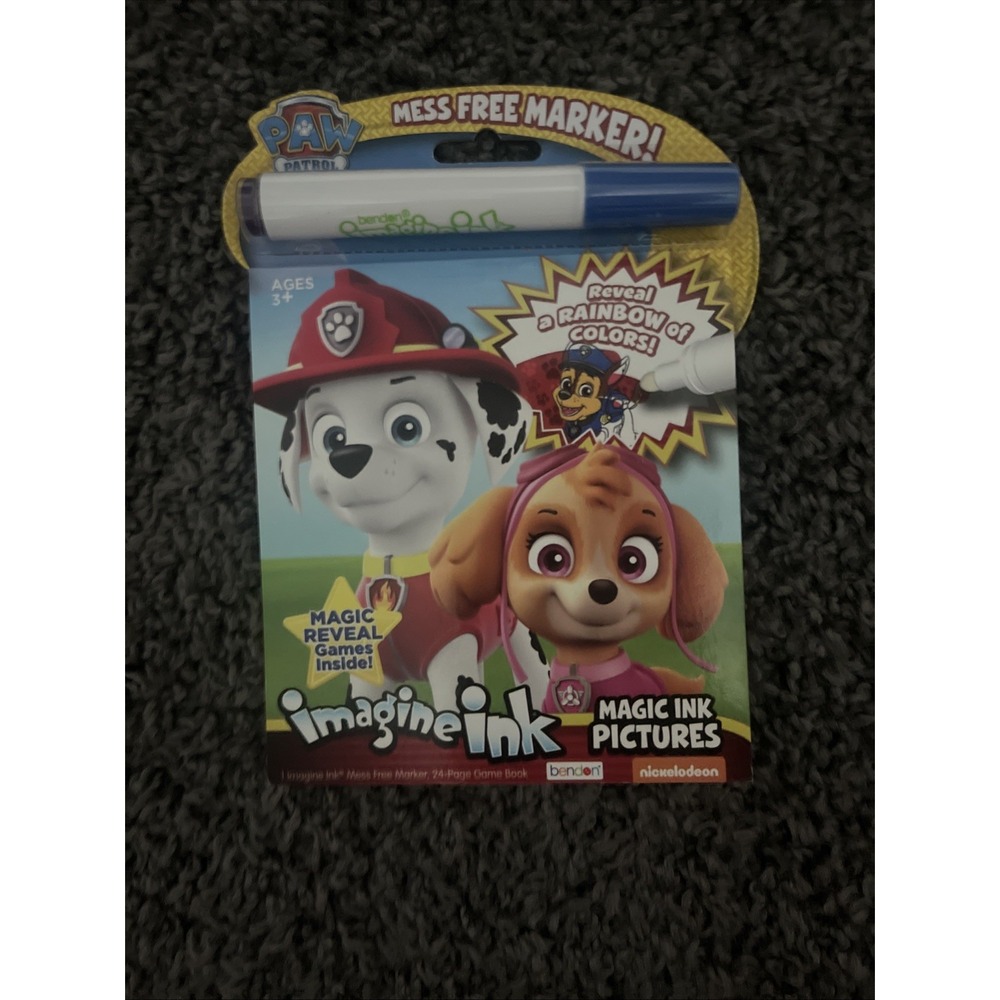 Nickelodeon Paw‎ Patrol Imagine Ink Mess Free Marker Activity Game Coloring Book